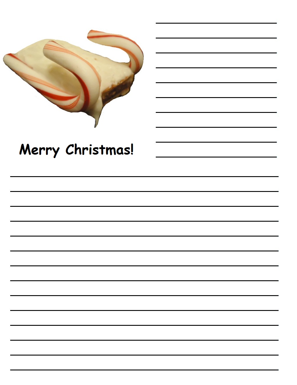Christmas Printable Writing Paper